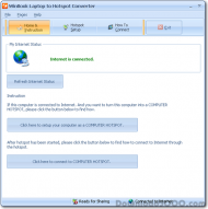 WinBook Laptop to Hotspot Converter screenshot